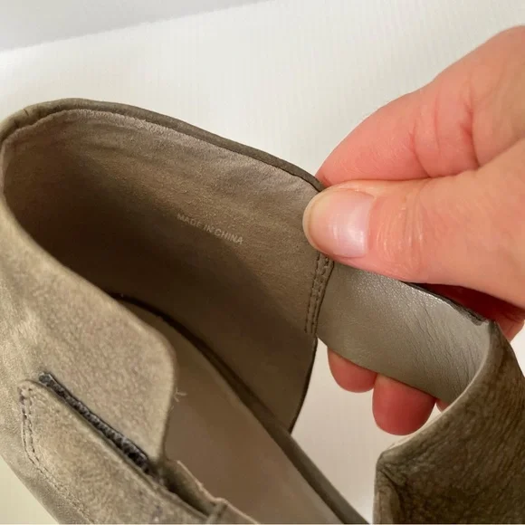 Eileen Fisher Iris Women’s Size 9 Gray Pewter Suede Open Toe Sandals Comfort - Picture 7 of 13